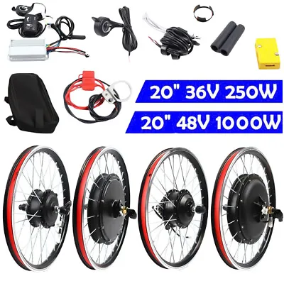 20  Electric Bicycle Motor E Bike Cycling Conversion Kit Front/Rear Wheel Hubs • $189