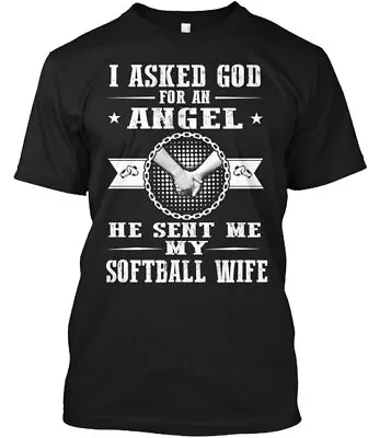 Softball Wife T-Shirt Made In The USA Size S To 5XL • $25.97
