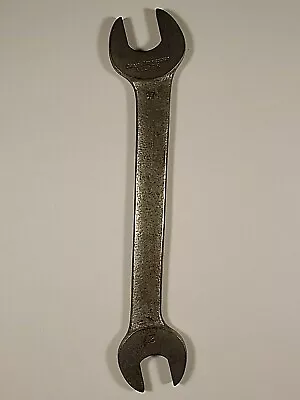 VLCHEK CHROME MOLYBDENUM 19/32  X 11/16  OPEN END WRENCH WWll 2 Vintage • $19.98