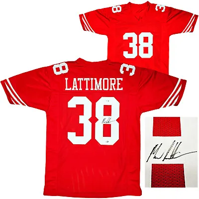 San Francisco 49ers Marcus Lattimore Autographed Red Jersey Beckett Qr 212445 • $79