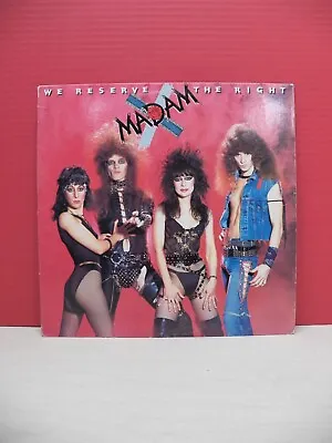 12  LP VG++/EX Madam X We Reserve The Right 1984 Jet Records BFZ 39885 • $79.77