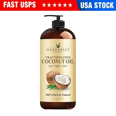 Handcraft Blends Fractionated Coconut Oil - 100% Pure & Natural Premium Oz • $13.83