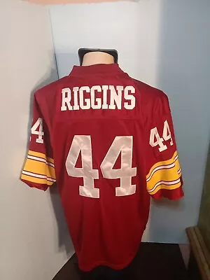 John Riggins #44 W Redskins Jersey Mitchell & Ness Throwback Sz 52 Stitched Auth • $69