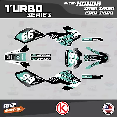 Graphics Kit For HONDA XR80 XR100 (2001-2003) Turbo Series - Teal • $59.99