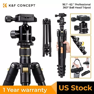$81.69 • Buy Professional Portable Tripod Ball Head For Canon Nikon Camera DSLR K&F Concept