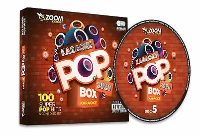 £9.95 • Buy Zoom Karaoke Pop Box 2020 - 5 CD+G Party Pack With 100 Best Pop Tracks From 2020