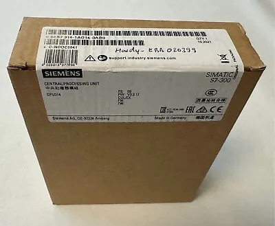 Siemens Simatic S7-300 CPU314 6ES7314-1AG14-0AB0 NIB- • $341.32