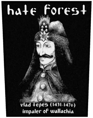 Hate Forest Vlad Tepes Impaler Of Wallachia Back Patch | Black Metal Band Logo • $14.99