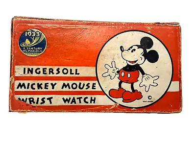 EXTREMELY RARE 1933 WORLD'S FAIR Ingersoll Mickey Mouse Disney Watch WITH BOX • $4699.99