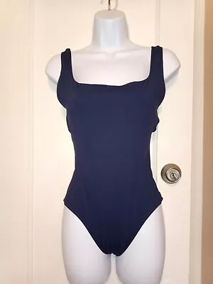 Vintage Pierre Cardin Square Neck One Piece Bathing Suit Luxury Size 10 • $18.99