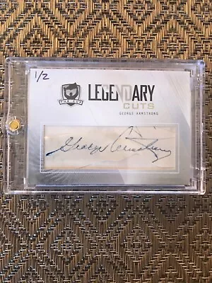 The Cup NHL George Armstrong Auto 1/2 Hockey Card • $450