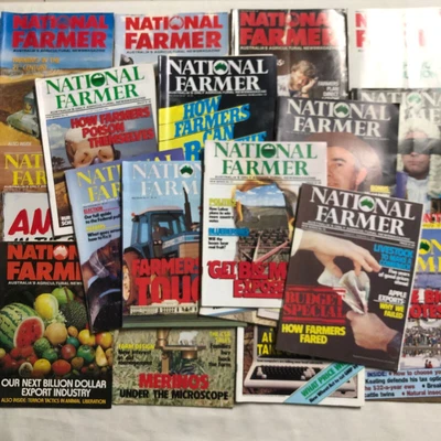 $55 • Buy MAGAZINE LOT 22 Australia National Farmer 1984 - 85 Tractor Farm Implements Grow