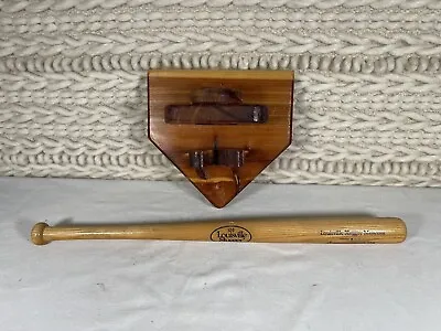 Vintage Baseball Bedroom Mini Bat Holder + Louisville Slugger Mini Bat Bundle • $15.99