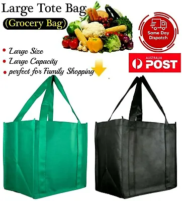  Non Woven Tote Bags Large Tote Bags Reusable Shopping Bags Tote Grocery Bag • $8