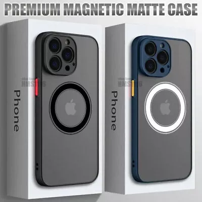 IPhone 15 14 13 12 11 Pro Max Case Magsafe Matte Hard Magnetic Shockproof Cover • $8.99