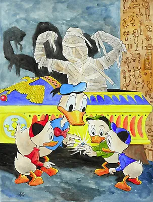 Donald Duck And The Mummy's Ring Original Painting • $199
