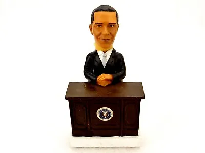 Barack Obama Bobblehead Figurine Sitting At President Desk Political Souvenir • $19.95