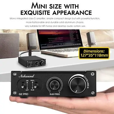 Hi-Fi Nobsound G2 PRO 300W Subwoofer Amplifier Mono Channel Power Home Audio • £83.19