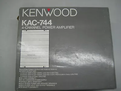 KENWOOD KAC-744 4-Way Car Power Amplifier NEW!!! • £213.73