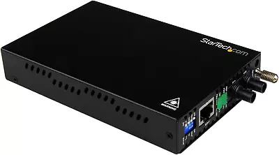 10/100 Mbps Ethernet To Fiber Optic Media Converter - Steel - Chassis Mount - ST • $105.99