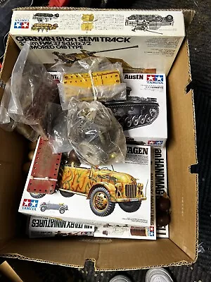 Bundle Joblot Of Tamiya German Tanks Cars Etc Model Kits  • £24.99