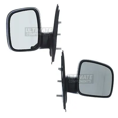 VW T5 Transporter 2003-2010 Manual Wing Door Mirrors Near & Off Side 1 X Pair • $108.73