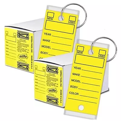 500 Key Tags Self Protecting Poly 1.25''x3'' Highly Resistant To Abrasion... • $58.02