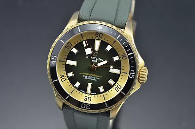 Mens Breitling Superocean 42MM Bronze Green Dial Automatic Watch N17375201L1S1 • $6779.52