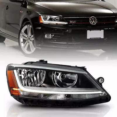 For 17-18 VW Jetta Sedan Halogen Model LED Tube Headlight RH Passenger Side Lamp • $142.95