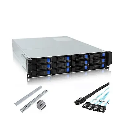 RackChoice M-ATX/Mini-ITX 2U Rackmount Depth 21.5  Server Chassis 6Gbps Hotsw... • $474.68