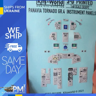 Kits World KW3D1481009 1/48 3d Decal Instrument Panel Panavia Tornado GR.4 • $20.99