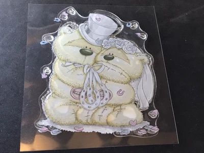 £1.50 • Buy Fizzy Moon Clear Stamp - Wedding Bride Groom Mr & Mrs Bear Confetti Horseshoes