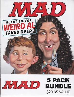 Weird Al Takes Over Mad Magazine #533 June 2015 Sealed 5 Pack Unopened & Sealed! • $34.95