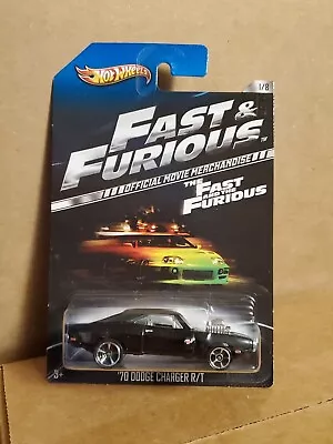 Hot Wheels 2012 Walmart Exclusive Fast & Furious 1/8 '70 Dodge Charger R/T Black • $14.99