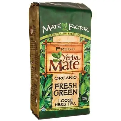 Mate Factor Organic Yerba Mate Loose Tea - Fresh Green 12 Oz Pkg • $17.06