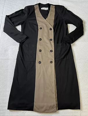 Vintage 80S Walden Classic Double Breasted Knit Business Attire Duster • $20.80