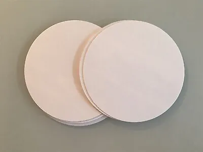 5 Inch White Light Card Circles 160gsm. Scrapbook Crafting. Paper Circles X 40 • £2.20