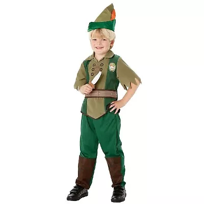 Peter Pan Boys Costume Disney Licensed Fairytale Book Week Robin Hood Elf • $46.95