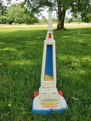 Vintage Fisher Price Magic Vac Vacuum Cleaner 1986 #2007 Pops Toddler Push Toy • $30