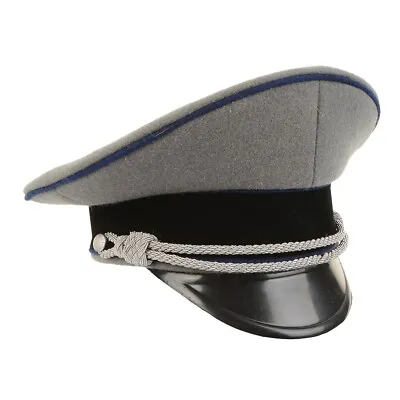 £45.95 • Buy WW2 German Elite Officer Visor Cap Without Insignia - Cornflower Blue Piping