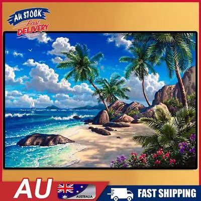 AU Full Round Drill DIY Embroidery Seaside View Diamond Painting 5D Needlework S • $9.82