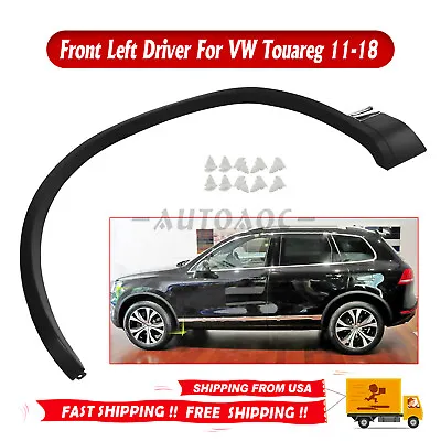 For VW Touareg 2011-2018 Front Left Driver Fender Wheel Flare Arch Molding Cover • $115.42