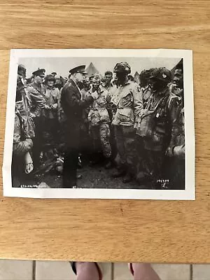 Dwight Eisenhower Addressing US Troops Before D Day Print WWII Vet Committee • $10