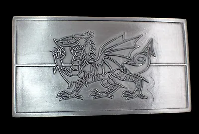 Nice Welsh Dragon Design Belt Buckle Tanside Ltd. Pewter New • $13.95