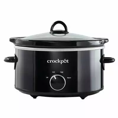 Crock-Pot 4-Quart Classic Slow Cooker Black • $22.19