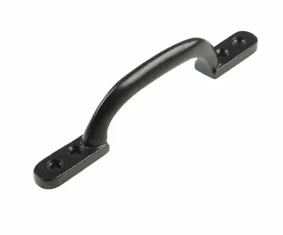 Black Cast Iron Door Pull Handle 6  150mm Hot Bed Sash D Pull Shed Garden Gate • £4.36