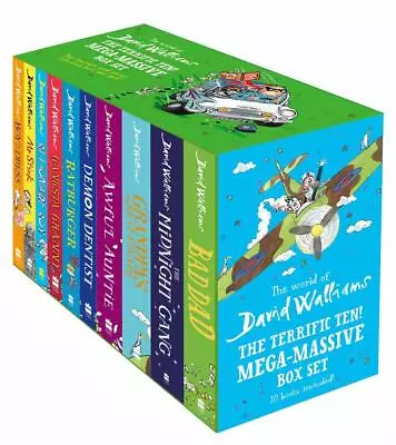 World Of David Walliams Terrific Ten! Mega-Massive 10 Books Collection Box Set • £36.79