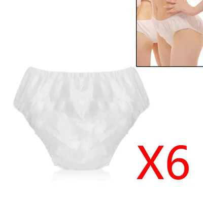 £3.59 • Buy 6Pcs Super Soft Women’s Knickers Disposable Hospital Briefs Breathable Panties