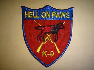 Vietnam War Patch US 981st MILITARY POLICE Company Sentry Dog K-9 HELL ON PAWS • $10.49