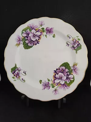 Vintage Royal Albert Fine China Salad Plate Purple Pansies • $14.95